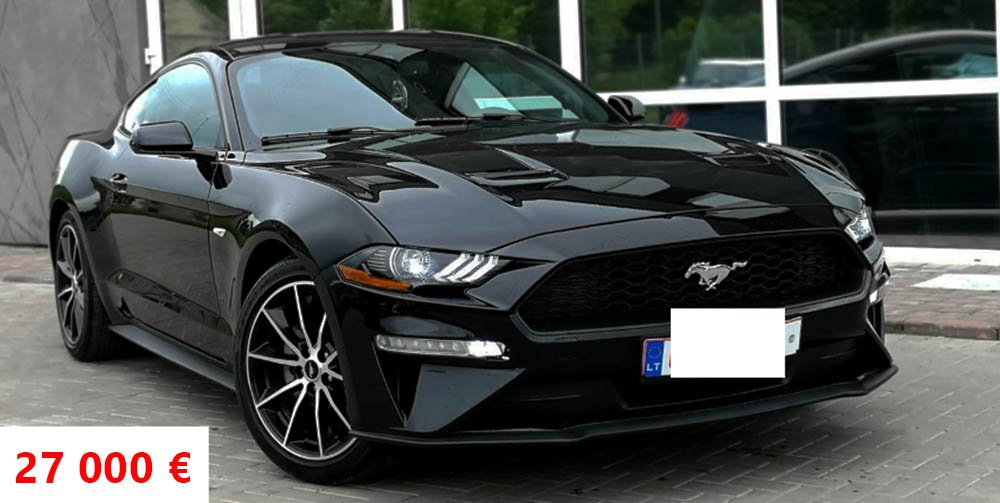 Цена в Литве автомобиля Ford Mustang