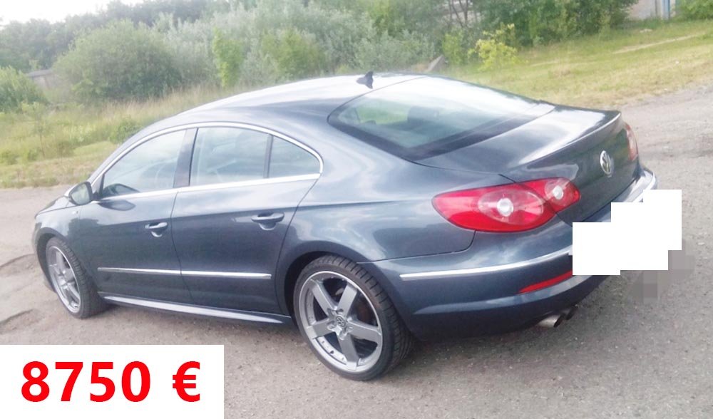 Volkswagen Passat CC на литовских номерах